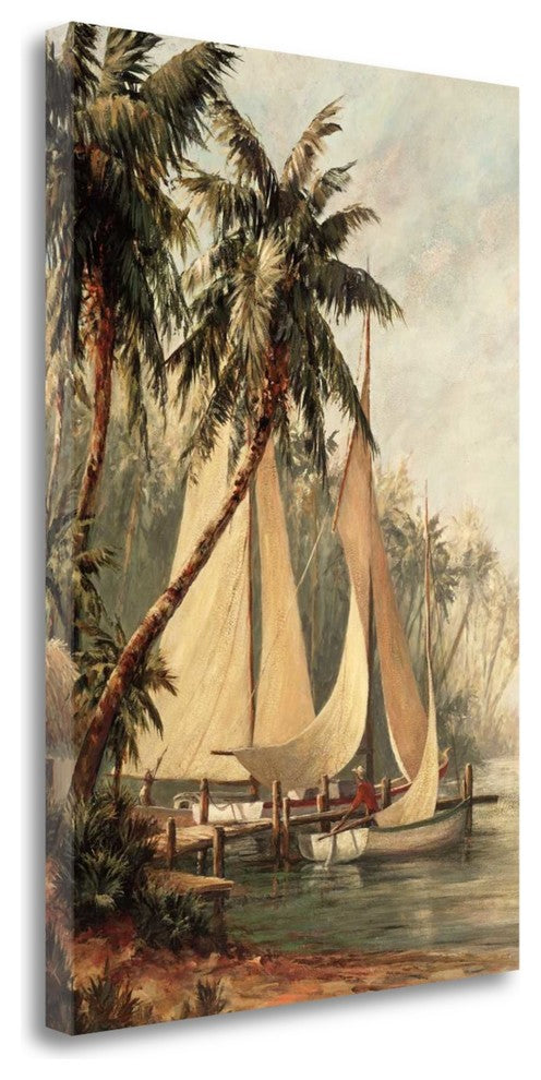 "Rum Cay" By Malarz, Fine Art Giclee Print on Gallery Wrap Canvas, Ready to Hang
