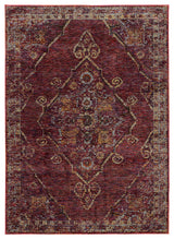 Oriental Weavers Andorra Red/ Gold Oriental Indoor Area Rug 7'10"X10'10"