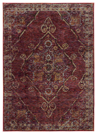Oriental Weavers Andorra Red/ Gold Oriental Indoor Area Rug 7'10"X10'10"