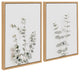 Sylvie Botanical Canvas by The Creative Bunch Studio, Natural 2 Piece 18x24