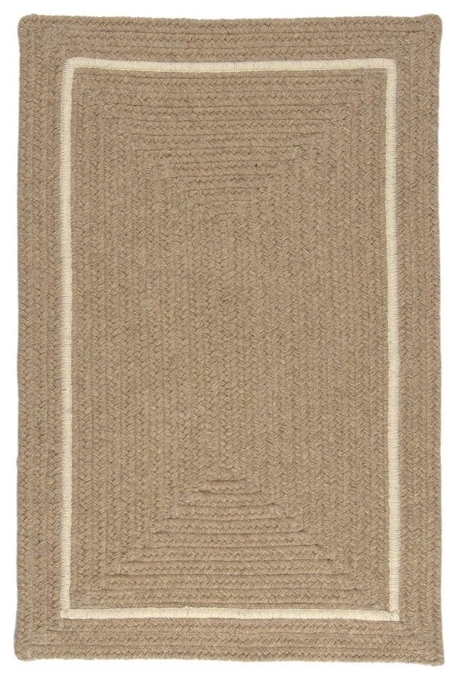 Colonial Mills Shear Natural EN33 Muslin Modern Area Rug, Rectangular 7'x9'