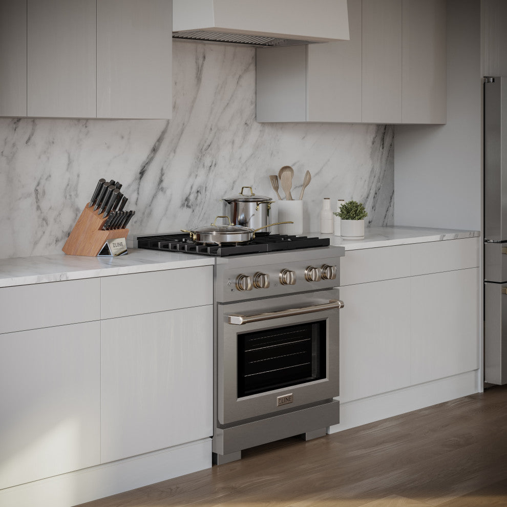 ZLINE 30 In. Freestanding Gas Range, Stainless Steel, SGR30