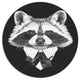 Funny Raccoon In Suit And Tie, Animal Round Wall Art, 11"