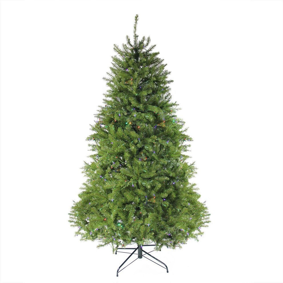 Northern Pine Full Christmas Tree, Multicolor LED Lights