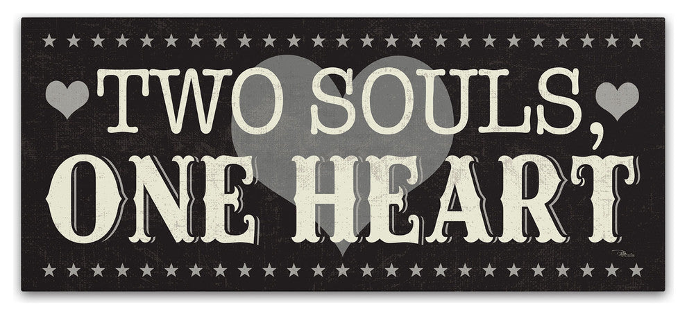 'L-O-V-E V Black' Canvas Art by Pela Studio