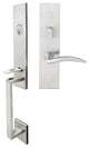 Air-Stream Lever, Mortise Entry Handleset, Right Hand, Satin Stainless Steel