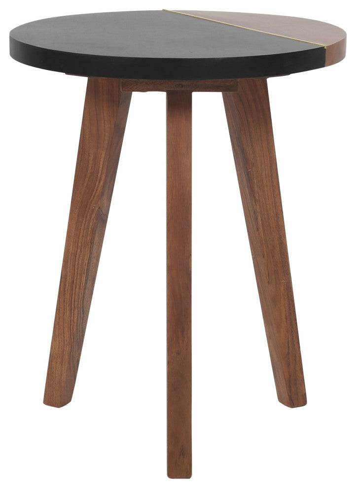 Caspian Round Accent End Table