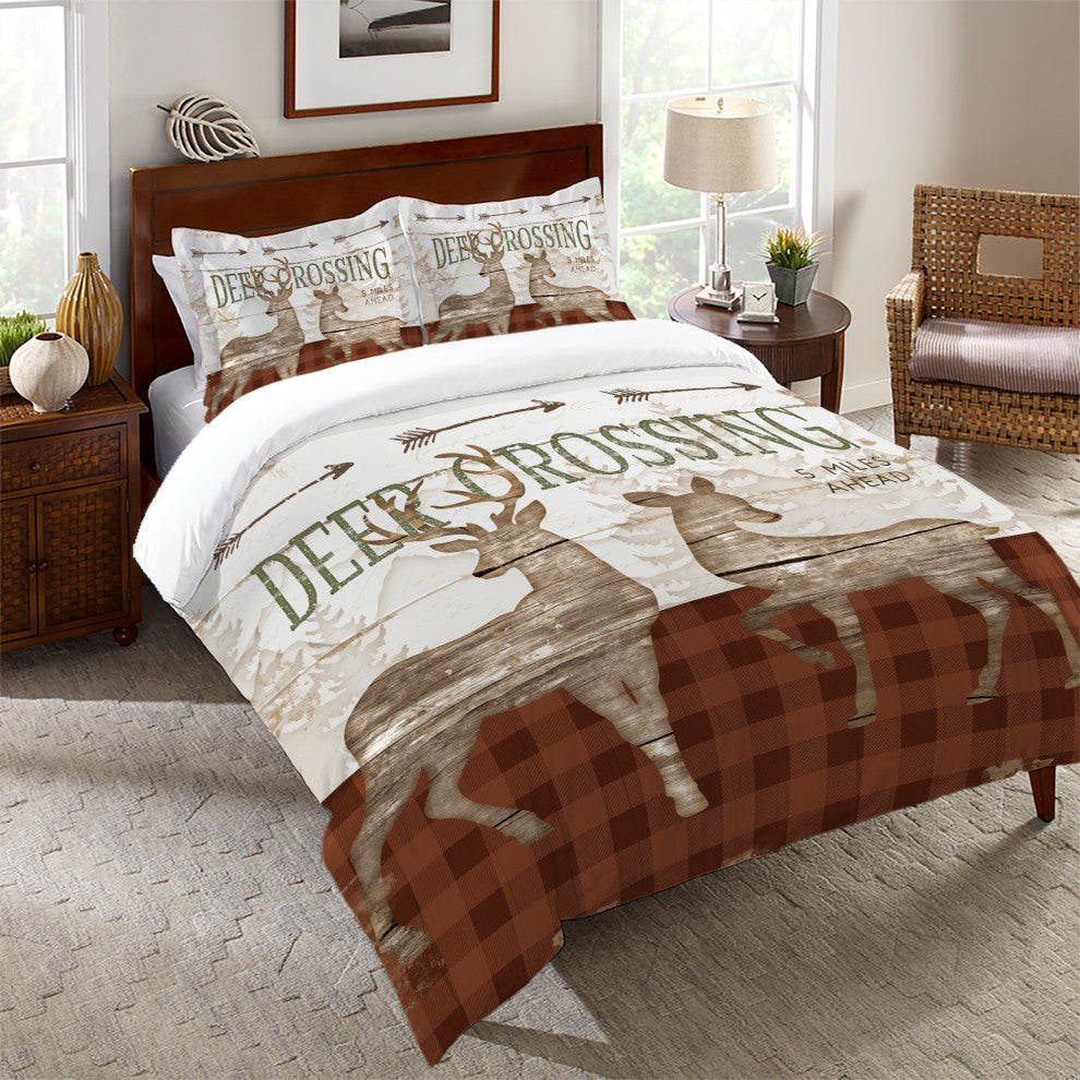 Deer Crossing King Comforter