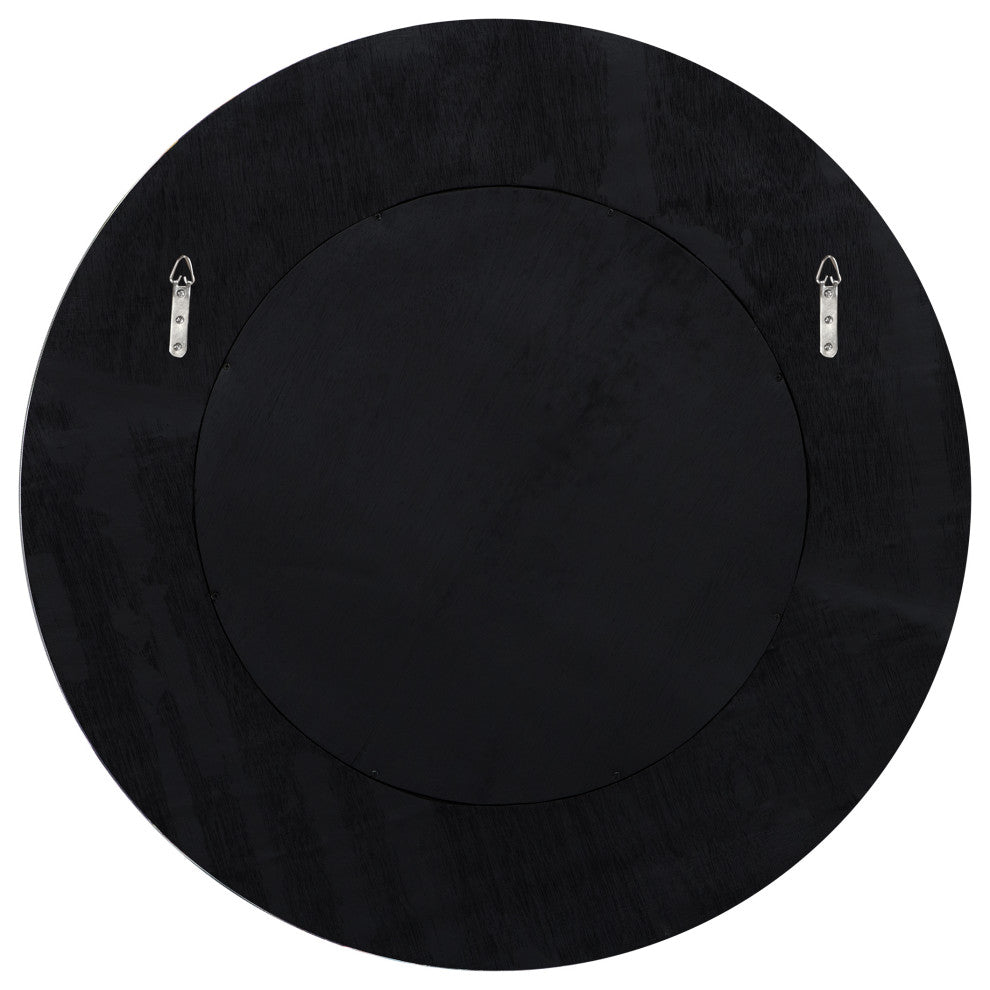 Uttermost 09785 Repose Whitewash Round Mirror