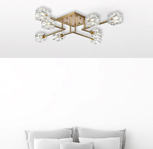 32" Flush Mount, Satin Gold