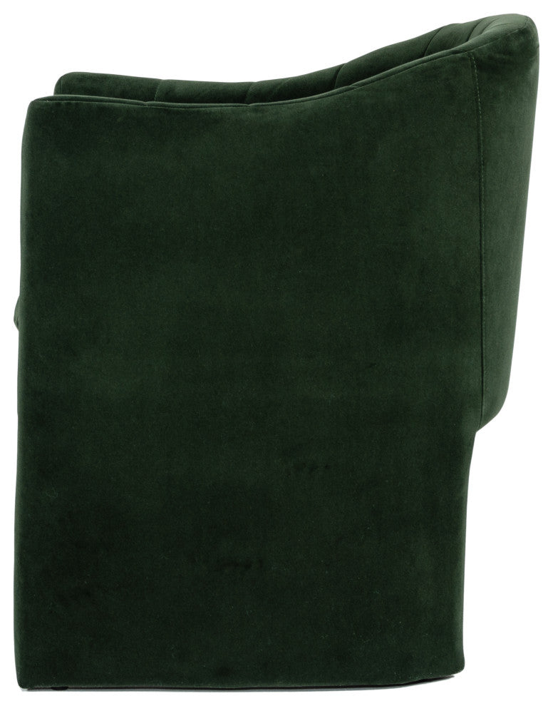 Modrest Danube Modern Jade Green Fabric Dining Chair