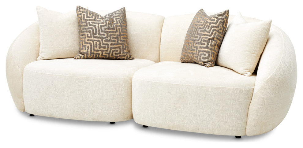 Le Montreaux 5-Piece Modular Chenille Sectional, Gardenia