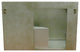 37" Single Wall Mount Vanity, Linen Brown Finish With White Carrara Top
