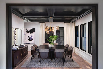 Perry Square Dining Table, Ebony Oak, 72"x72"
