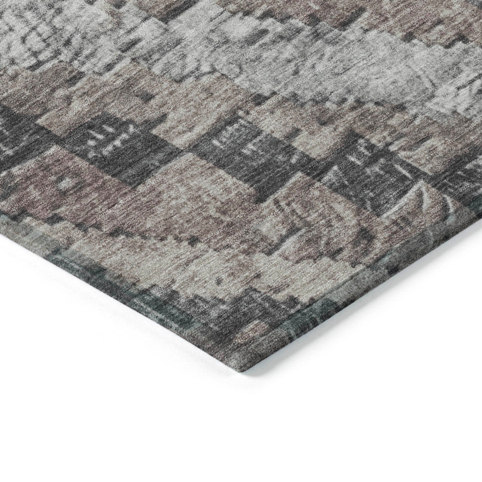 Machine Washable Indoor/Outdoor Chantille ACN1890 Taupe 8' x 10' Rug