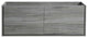 Fresca Catania 60" Ocean Gray Wall Hung Double Sink Cabinet