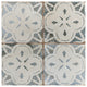 Kings Aurora Encaustic Ceramic Floor and Wall Tile, Blue