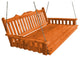 Pine Royal English Garden Swingbed, Redwood Stain, 75 Inch