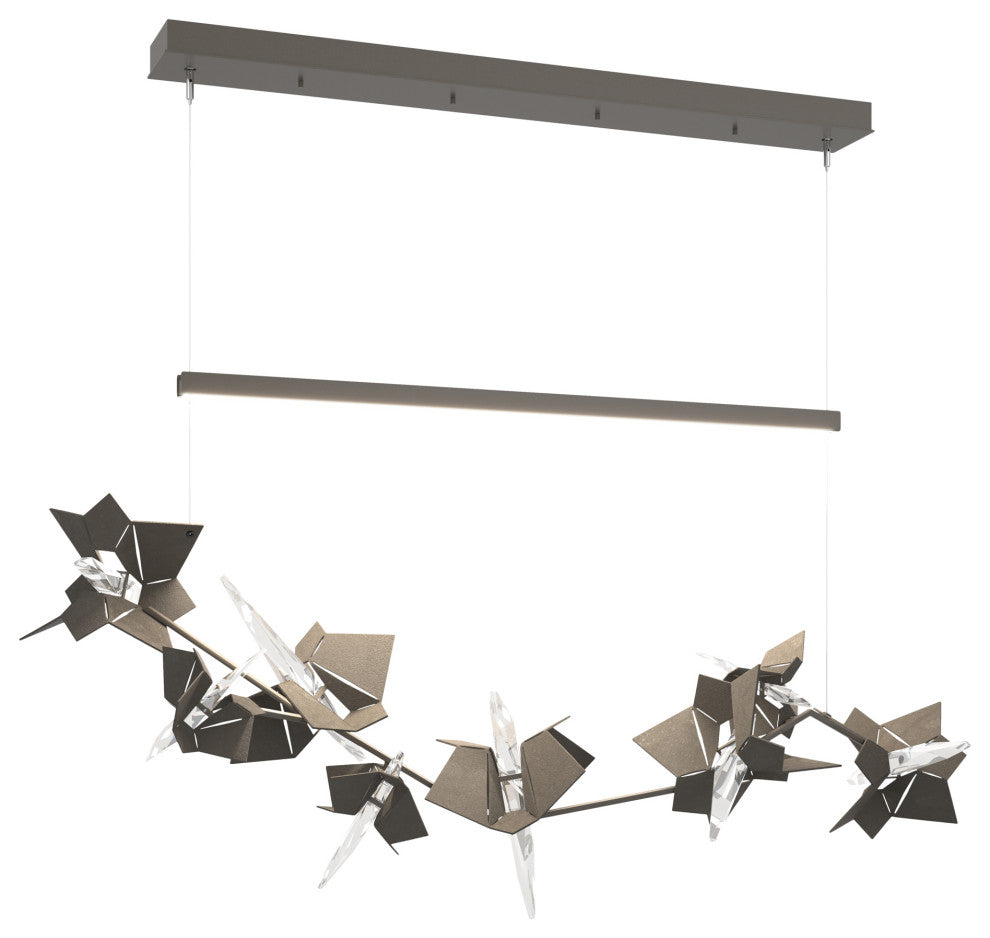 Belladonna LED Pendant, Dark Smoke With Dark Smoke Accent