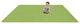 Kid Essentials Rug, Just Kidding, Lime Green, 12'x8'