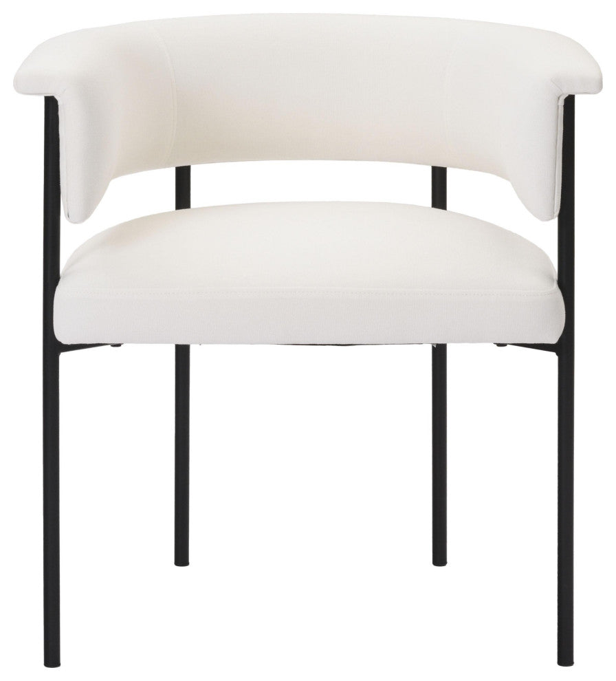 Taylor Performance Linen Dining Chair, Cream