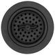 Two Wing Nut Style Large Kitchen Basket Strainer, Polished Brass, Matte Black