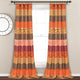 Royal Empire Window Panel, Set of 2, Tangerine, 84"x52"