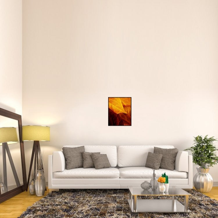 "Leaves" Framed Canvas Giclee by Luiz Laercio, 18x23"