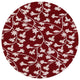 Ahgly Company Indoor Round Mid-Century Modern Area Rugs, 5' Round