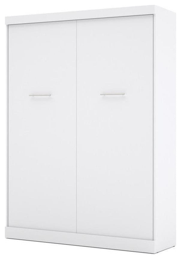 Bestar Nebula 65WTransitional Engineered Wood Queen Wall Bed in White