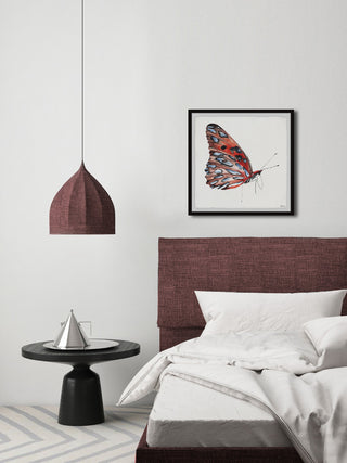 "Tiger Butterfly" Framed Painting Print, 12"x12"