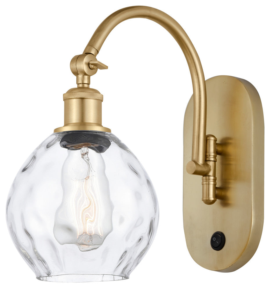 Innovations 518-1W-SG-G362 Waverly 1 Light 6" Sconce, Satin Gold