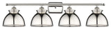 Adirondack 4-Light 38" Bath Vanity Light, Polished Nickel Shade