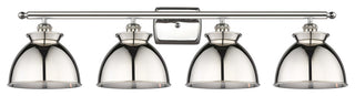 Adirondack 4-Light 38" Bath Vanity Light, Polished Nickel Shade