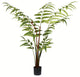 Vickerman TB191140 4' Artificial Potted Leather Fern