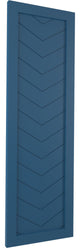 12"W True Fit PVC Single Panel Chevron Modern Style, Sojourn Blue, 27"H
