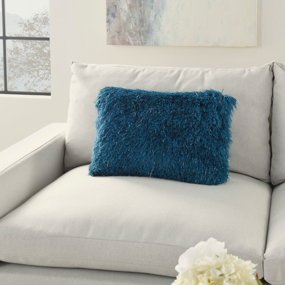 Mina Victory TL004 Throw Pillow, Teal, 14" x 20"