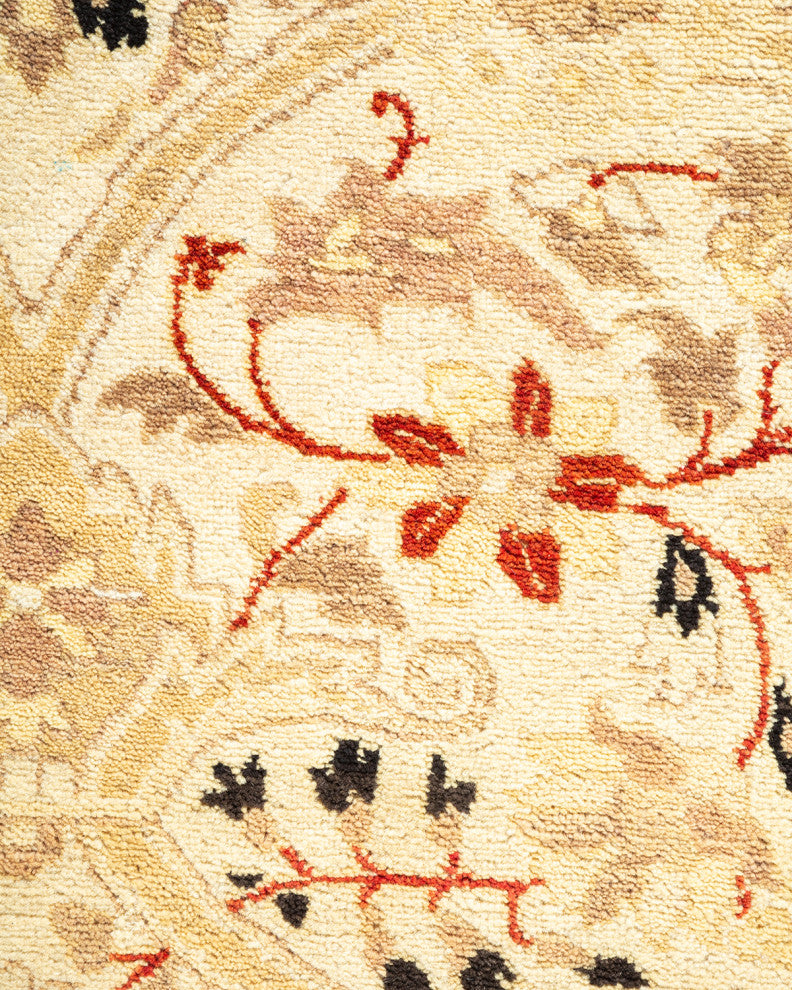 Mogul, One-of-a-Kind Hand-Knotted Area Rug Ivory, 6'4"x9'2"