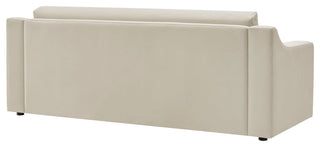 Liora Performance Velvet Sofa, Alabaster