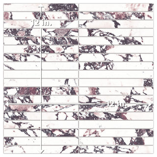 Touche Brick Stacked Rubis Porcelain Floor/Wall Tile