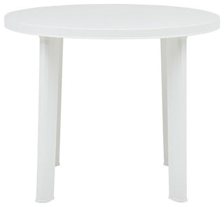vidaXL Bistro Table Outdoor Side Table Garden Table for Camping Plastic White