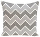 Inside The Lines Chevron Geometric Print Pillow, Classic Gray, 26"x26"
