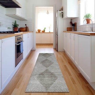 Premium Machine Washable Mayfield AMF539 Gray 2'3" x 7'6" Runner Rug
