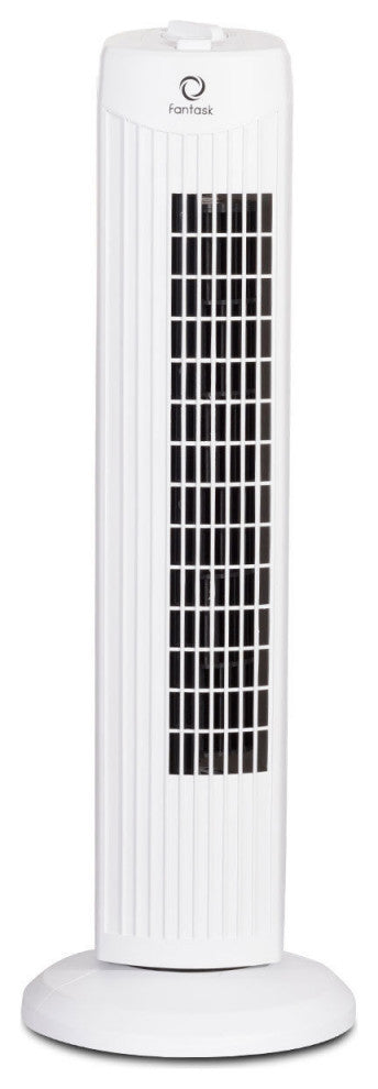 Fantask 35W 28'' Oscillating Tower Fan 3 Wind Speed Quiet Bladeless Cooling