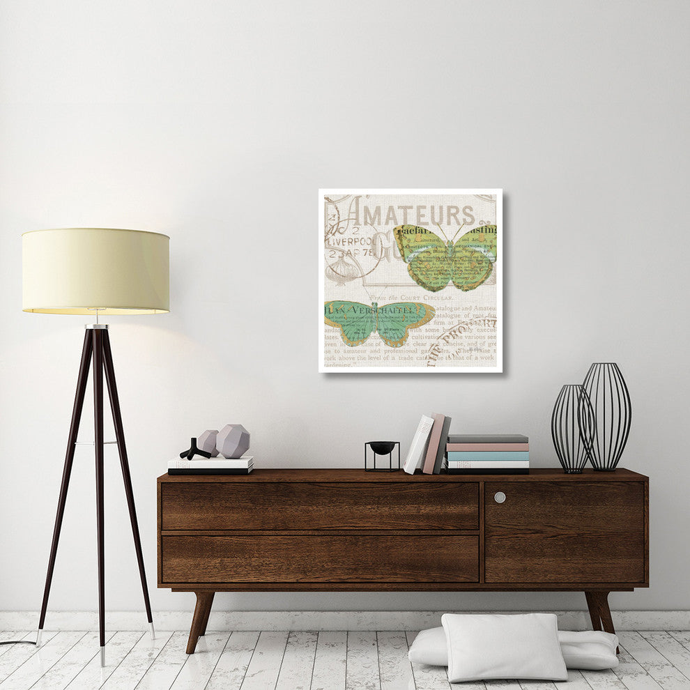 "Bookshelf Botanical IX" Digital Paper Print by Katie Pertiet, 32"x32"