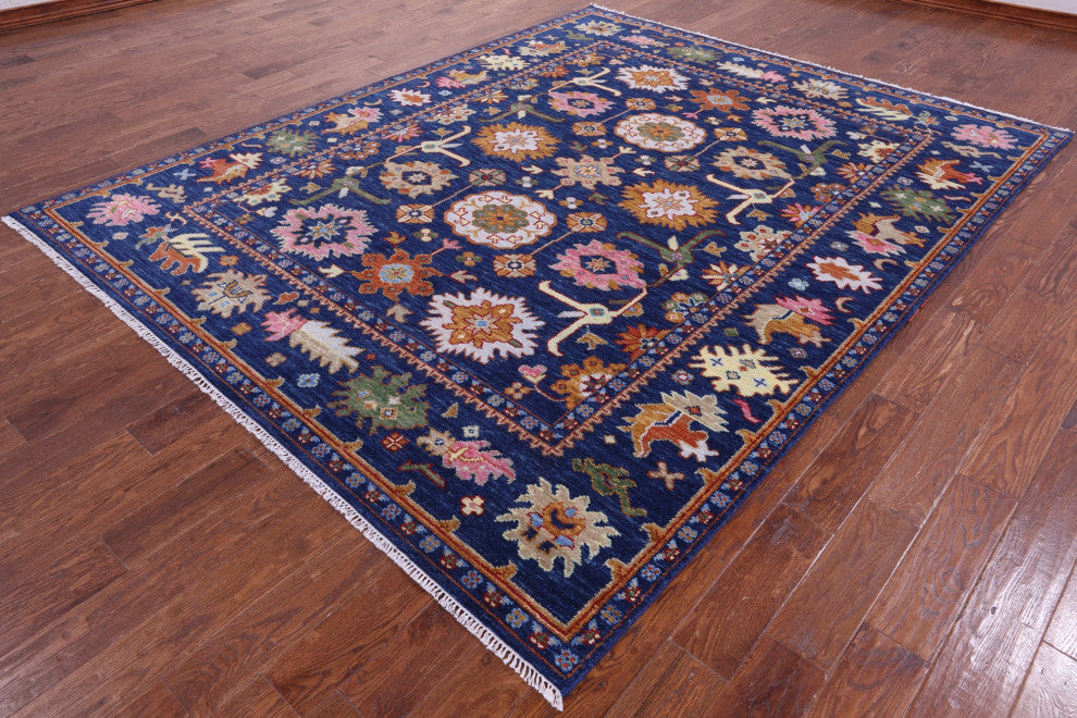 Turkish Oushak Handmade Wool Rug 8' 0" X 10' 0" - Q15865