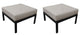 kathy ireland Madison Ave. Ottoman 2 Per Box, Almond