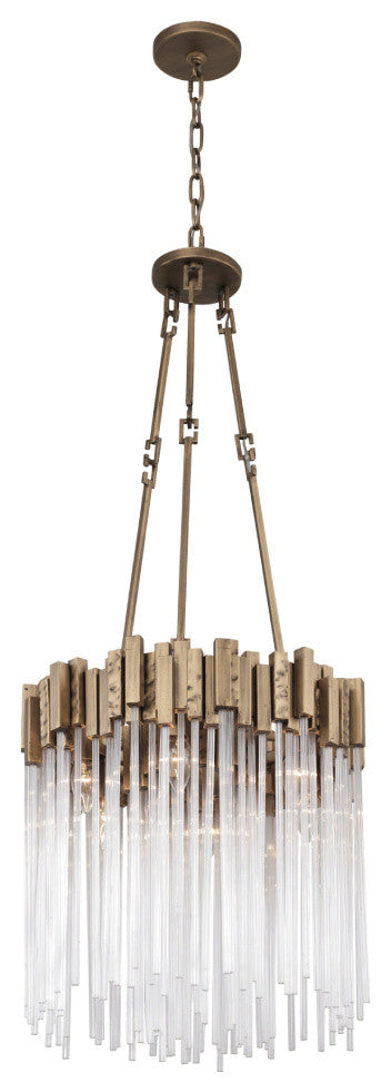 Varaluz Matrix 6-Lt Pendant - Havana Gold
