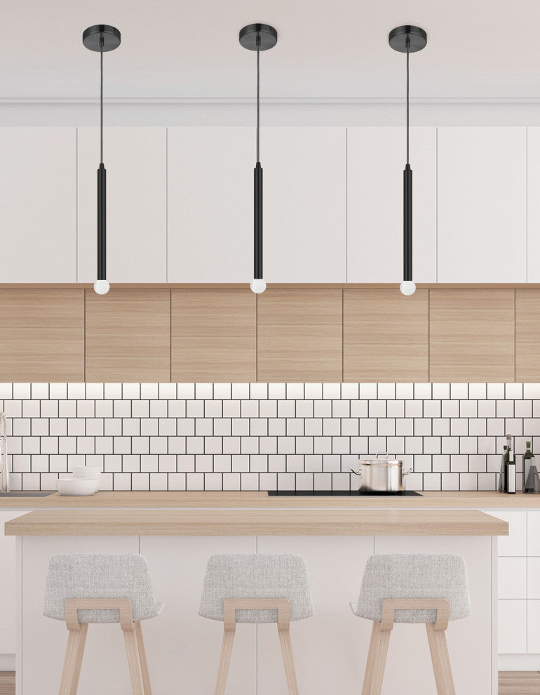 Sanya 1-Light Pendant, Matte Black