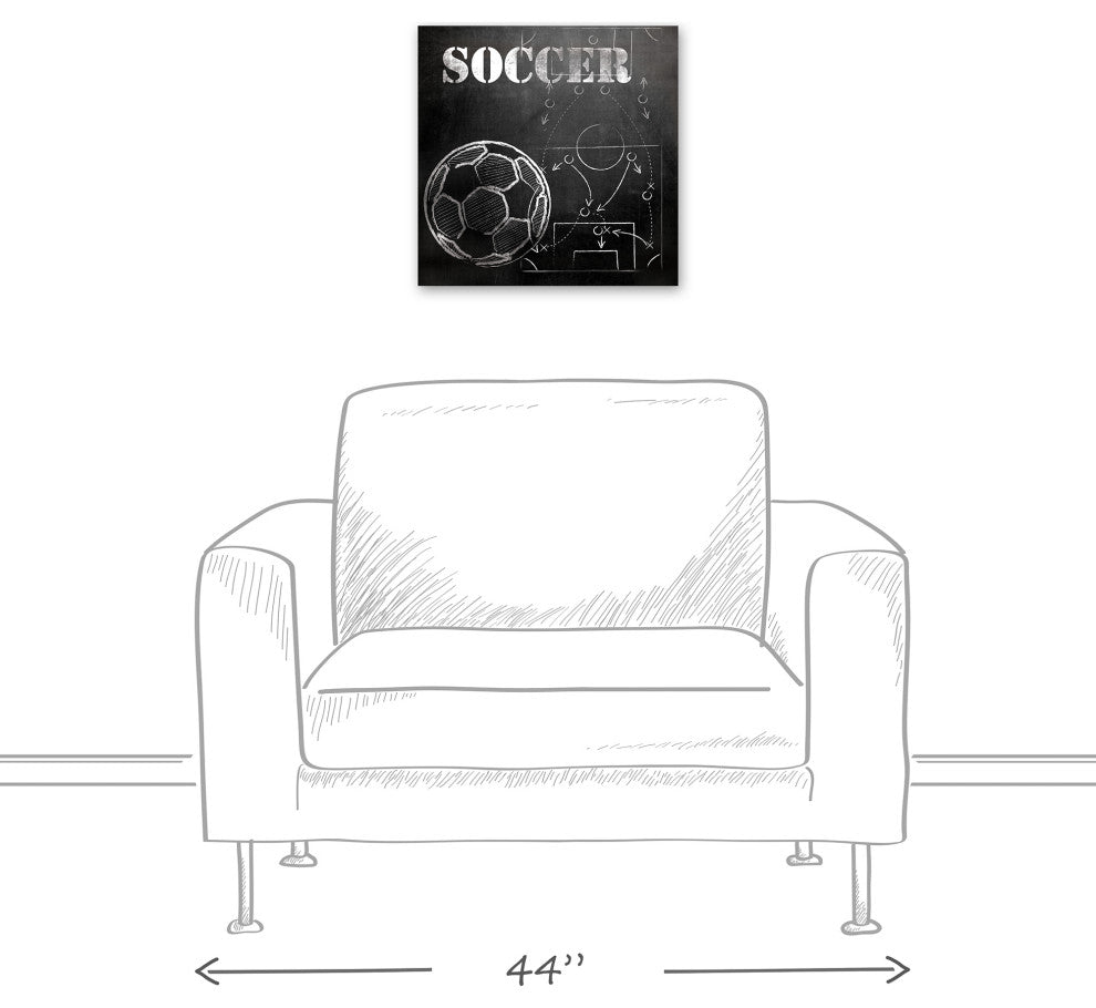 Soccer Plays 16x16 Canvas Wall Art